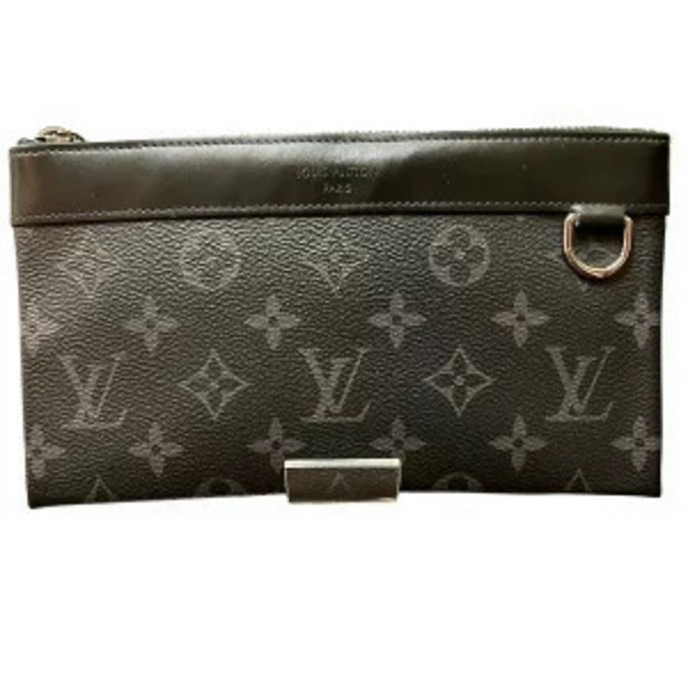 Louis Vuitton Monogram Eclipse Black Pochette Discovery Bag Clutch